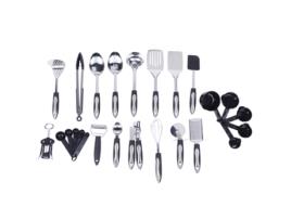 Conjunto de Ferramentas de Cozinha, Espátula, Abridor e Utensílios Variados