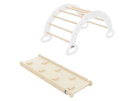 Arco Trepante Para Crianças 89X52X45,5 Cm Madeira Natural/Branca JOYZ