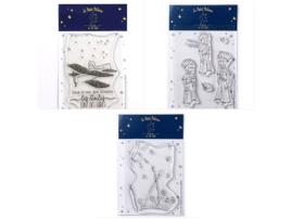 Carimbos LOVE IN THE MOON O Pequeno Princípe no Seu Avião + Estrelas + Paisagem