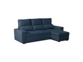 Sofá-Cama Chaise Longue BUDWING Harper Azul - 4 Lugares - 248,5x156x103 cm
