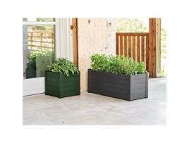 Jardinére trama001 42x40cm - Reserva de água e pés ajustáveis ??- Green da floresta
