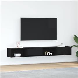 vidaXL Móveis de TV 2pcs 100x31x25,5cm deriv. madeira carvalho preto