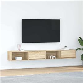 vidaXL Móveis de TV 2pcs 100x31x25,5cm deriv. madeira carvalho sonoma