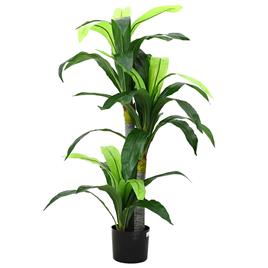 vidaXL Árvore Dracaena artificial 36 folhas 120 cm verde