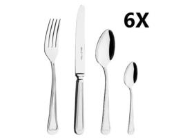 Set 24 Talheres LISBOA (6 Facas Mesa, 6 Garfos Mesa, 6 Colheres Mesa, 6 Colheres de Chá) BELO INOX