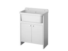 Unidade de Lavatório Exterior 55X34Cm 2 Portas Pancrazio 5001Pkc NEGRARI