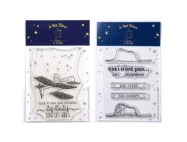 Carimbos LOVE IN THE MOON O Pequeno Princípe Avião e Boa