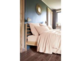 Conjunto de Lençol LEFFET PAPILLON Plano Justo Fronhas Gaïa Algodão Multicor - 4pcs (1Lençoldecima270x3001Lençoldebaixo270x3002Fronhas270x300)