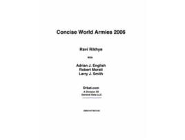 Livro Concise World Armies 2006 de Ravi Rikhye (Inglês)