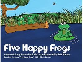 Livro Five Happy Frogs A CountALong Picture Book de Erik Dunton (Inglês)