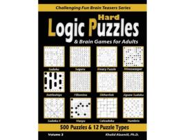 Livro Hard Logic Puzzles Brain Games for Adults de Dr Khalid Alzamili (Inglês)