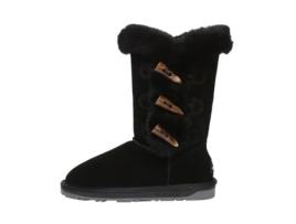 Botas de Mulher EVERAU AUSTRALIA Altas Botões Chifre Camurça Preto (42)