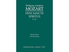 Livro Veni Sancte Spiritus K 47 Vocal Score Latin Edition de Wolfgang Amadeus Mozart (Latim)