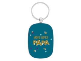 Porta-Chaves de Homem DLP DERRIÈRE LA PORTE Opat Modelo Mon Super Papa Atrás Porta Multicor (.5x6cm)