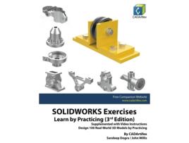 Livro SOLIDWORKS Exercises Learn by Practicing de Sandeep Dogra (Inglês)