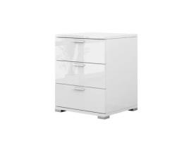 Mesa de Cabeceira Marseille Brilho OSKAR STORE Branco (60 cm)