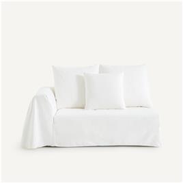 Meio-sofá de algodão e linho, Chill, Otto Studio For Am.pm