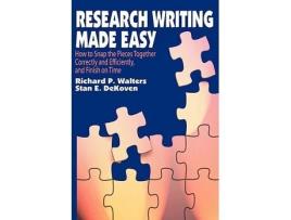 Livro Research Writing Made Easy de Richard Walters e Stan Dekoven (Inglês)