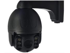 Câmara Dome em Metal Sensor Ir Full Hd 1080/2Mp Ptz Intercom 3 Leds Ir e 4 Iluminação Led Branco Bi-Motor Wifi Rj45 Câmara Zoom OVEGNA Bc05