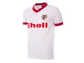 Camisa Retro de Homem para Futebol COPA Sl Benfica Algodão Branco (S)