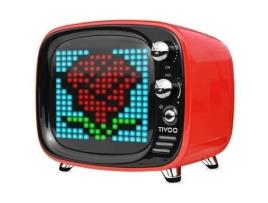 Alto-falante Bluetooth Divoom Tivoo estilo retro DSP-Tuned - Vermelho - bateria de 5h DIVOOM