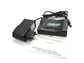 Conversor de entrada HDMI para conversor saída Scart AV W - PAL Interruptor NTSC TV por telefone com suporte alimentação... XCSOURCE
