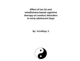 Livro Effect of tai chi and mindfulness-based cognitive therapy on conduct disorders in early adolescent boys de Srividhya S (Inglês)