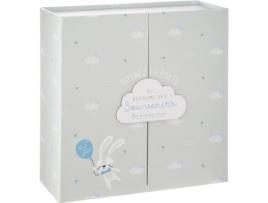 Caixa de nascimento para lembrança de porta nuvem cinza
