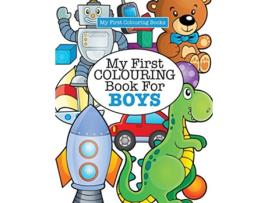 Livro My First Colouring Book for Boys de Elizabeth James (Inglês)