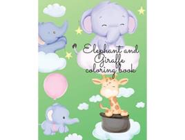 Livro Elephant and Zebra coloring book de Cristie Dozaz (Inglês)