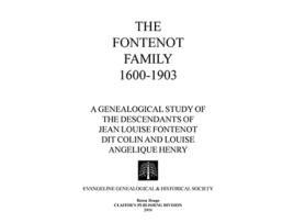 Livro Fontenot Family 16001903 de Eghs (Inglês)