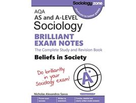Livro AQA Sociology BRILLIANT EXAM NOTES Beliefs in Society Alevel de Nicholas A Savva (Inglês)