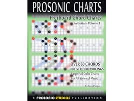 Livro Fretboard Chord Charts for Guitar Volume 1 de Tony Pappas (Inglês)