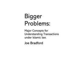 Livro Bigger Problems Major Concepts for Understanding Transactions under Islamic law de Joe W Bradford (Inglês)