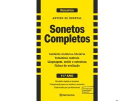 Livro Resumos - Sonetos Completos 11º Ano de Elementos (Português)