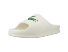 Sapatos de Homem LACOSTE Mens Serve Slide Aborrachado Branco (43)