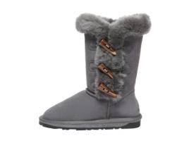 Botas de Mulher EVERAU AUSTRALIA Altas Botões Chifre Camurça Cinzento (42)