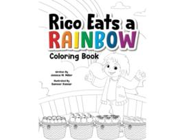 Livro Rico Eats a Rainbow Coloring Book de Jessica M Miller (Inglês)