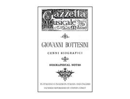 Livro Giovanni Bottesini Cenni BiograficiBiographical Notes de Cesare Lisei Giovanni Bottesini (Inglês)