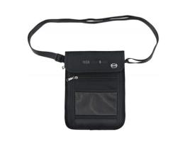Bolsa de Pescoço - Allnice - Anti-Roubo - Tecido Impermeável - 16x21cm - Preto ALLNICE