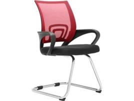 Cadeira de visitante Eureka vermelho CLP