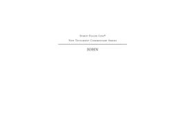 Livro John (Spirit-Filled Life New Testament Commentary) Jon Huntzinger (Inglês)