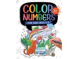 Livro Color by Numbers For Kids Ages 48 Dinosaur Sea Life Animals Butterfly and Much More de Jennifer L Trace (Inglês)