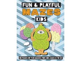 Livro Fun and Playful Mazes for Kids Ages 48 Maze Activity Workbook de Engage Books (Inglês)