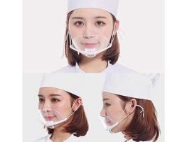 50 peças viseira protetora reutilizável transparente proteção facial anti-saliva capas anti-respingos ZHIKE