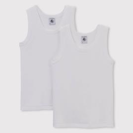 Petit Bateau Lote de 2 camisolas interiores, 3-12 anos