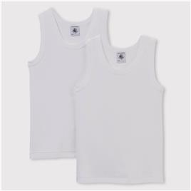 Petit Bateau Lote de 2 camisolas interiores, 3-12 anos