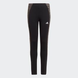 Performance Leggings com listas dos lados estampadas, 7-15 anos