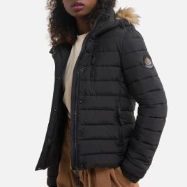 Superdry Blusão curto com capuz e fecho 