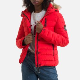 Superdry Blusão curto com capuz e fecho 